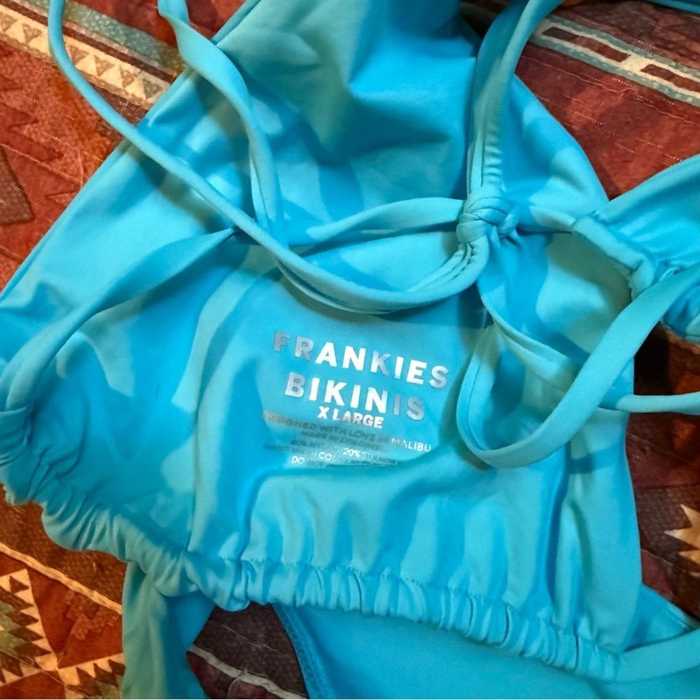 Frankie's Bikinis Vibrant Blue Bikini Set - Picture 5 of 7